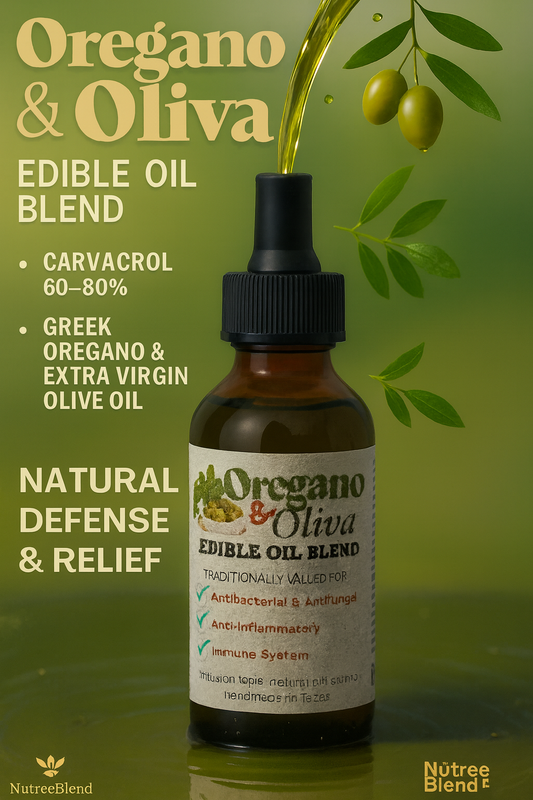 Aceite Comestible de Oregano Griego & Oliva · 2 oz