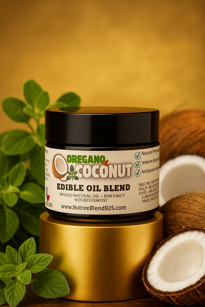 Aceite Comestible de Oregano Griego & Coco · 2 oz